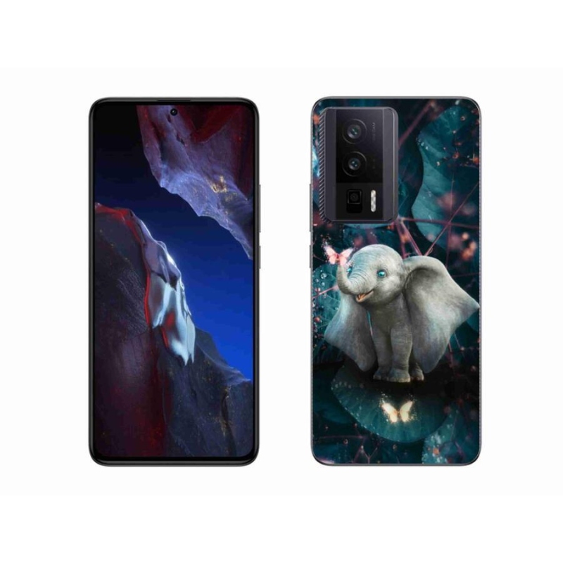 Gelový kryt mmCase na Xiaomi Poco F5 Pro - roztomilý slon
