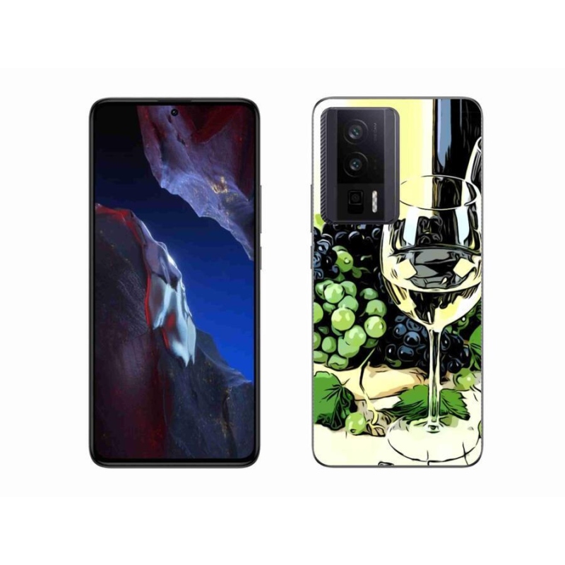 Gelový kryt mmCase na Xiaomi Poco F5 Pro - sklenka vína