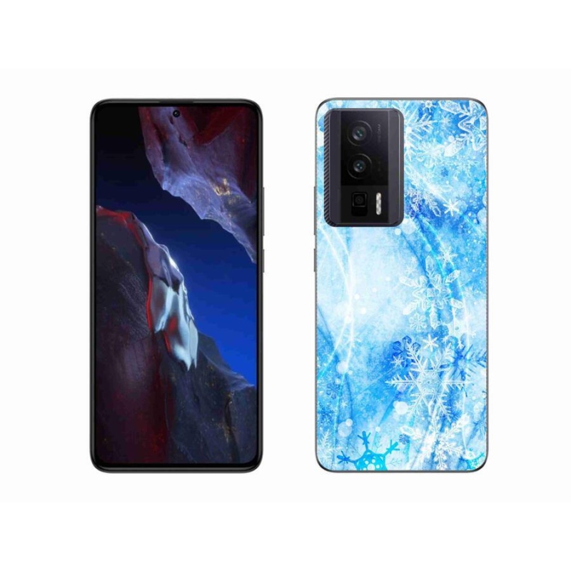 Gelový kryt mmCase na Xiaomi Poco F5 Pro - sněhové vločky