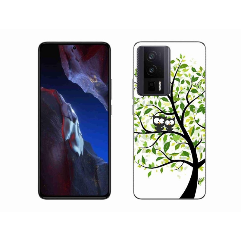 Gelový kryt mmCase na Xiaomi Poco F5 Pro - sovičky na stromě