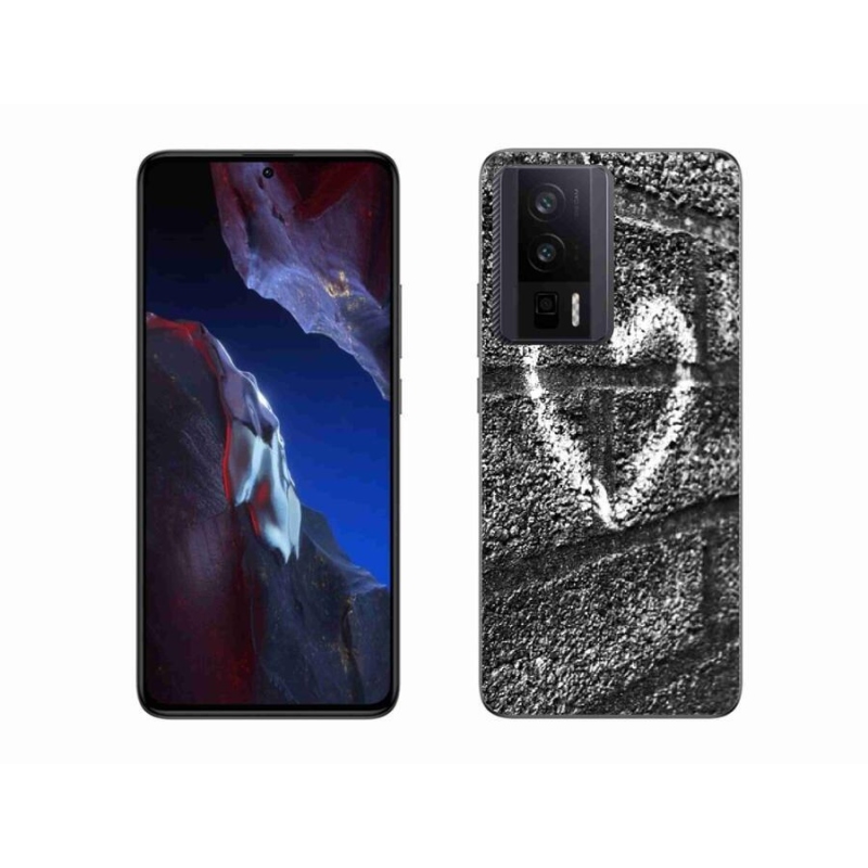 Gelový kryt mmCase na Xiaomi Poco F5 Pro - srdce na zdi