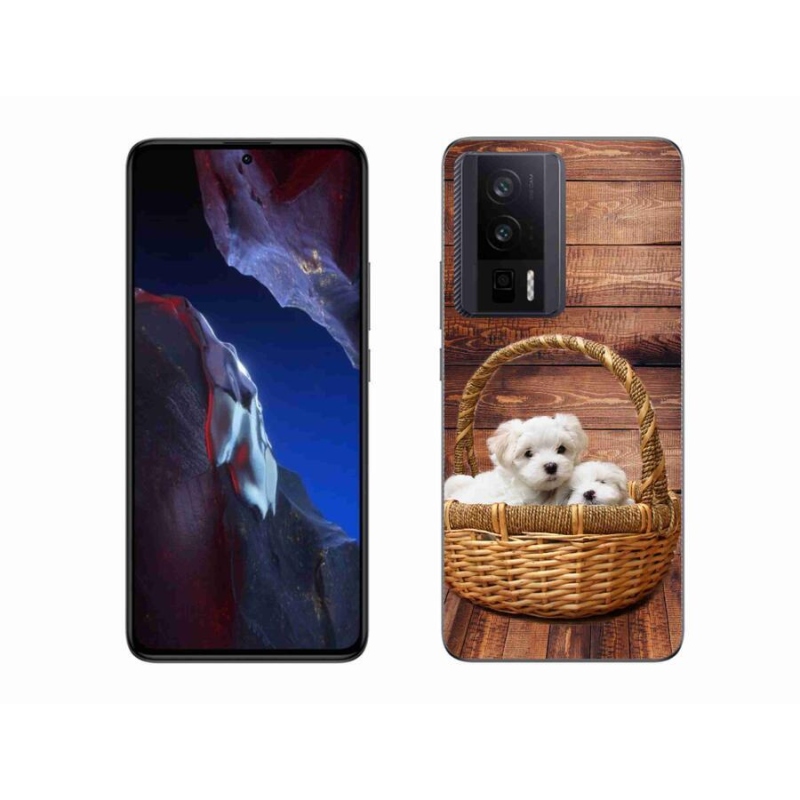 Gelový kryt mmCase na Xiaomi Poco F5 Pro - štěňátka