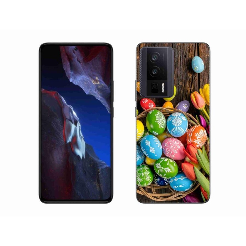 Gelový kryt mmCase na Xiaomi Poco F5 Pro - velikonoční vajíčka