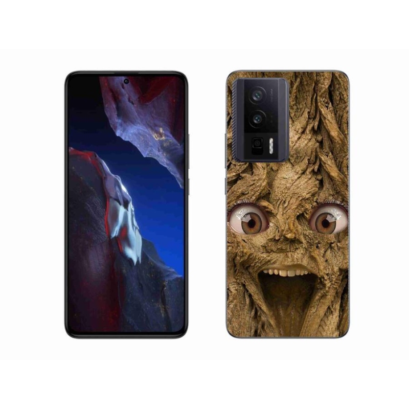 Gelový kryt mmCase na Xiaomi Poco F5 Pro - veselý strom s očima