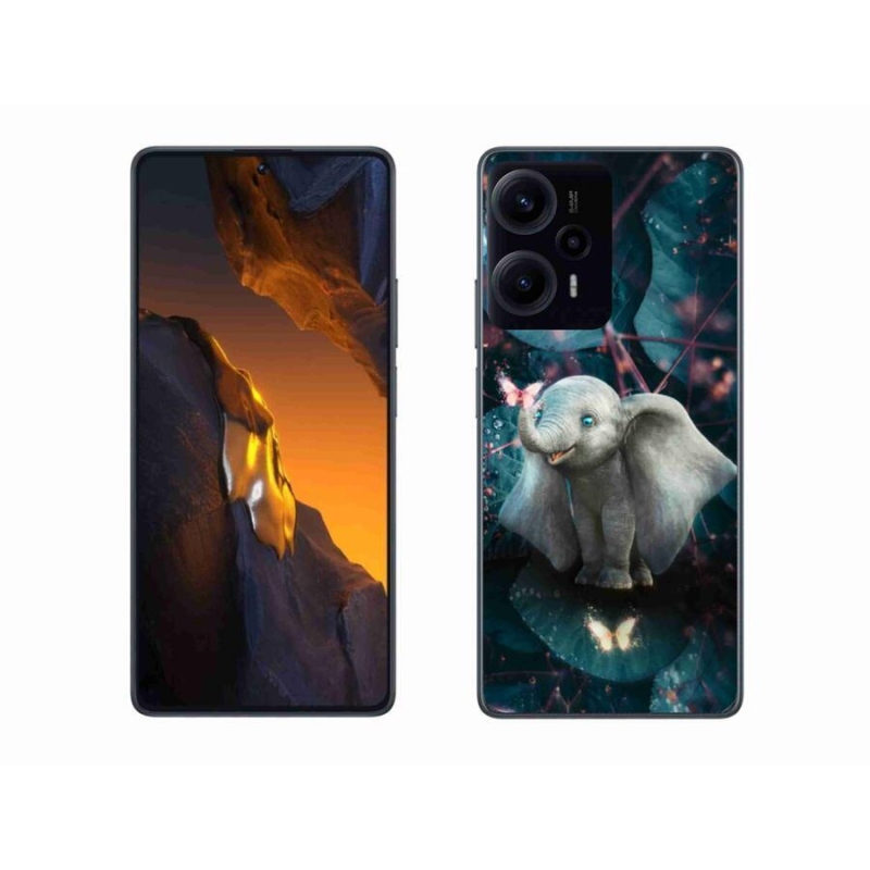 Gelový kryt mmCase na Xiaomi Poco F5 - roztomilý slon
