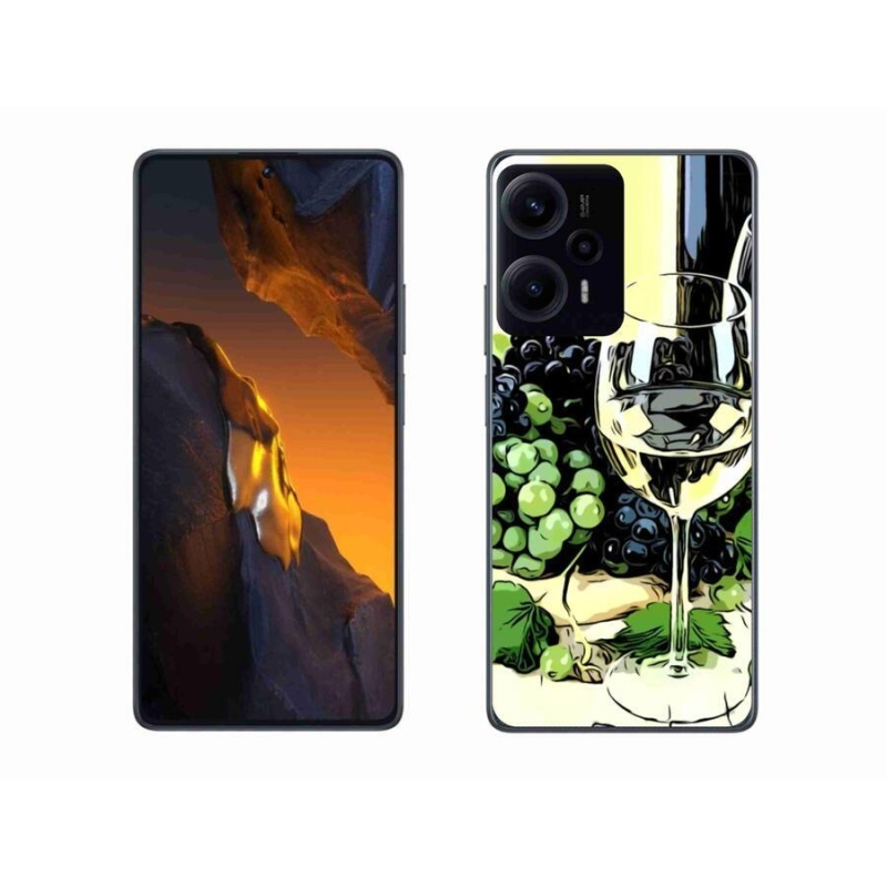 Gelový kryt mmCase na Xiaomi Poco F5 - sklenka vína