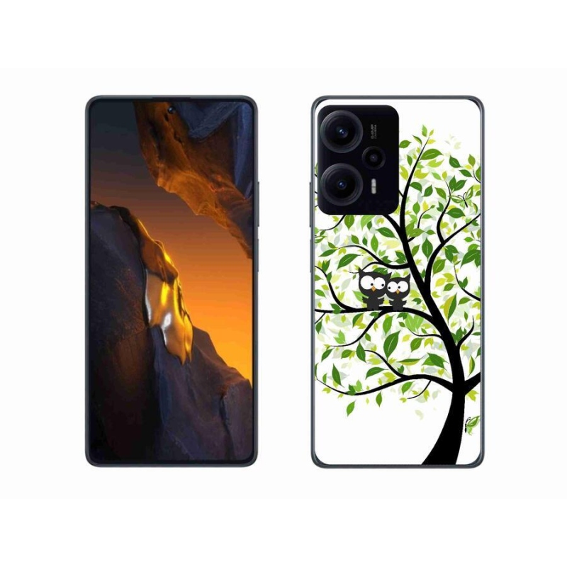 Gelový kryt mmCase na Xiaomi Poco F5 - sovičky na stromě