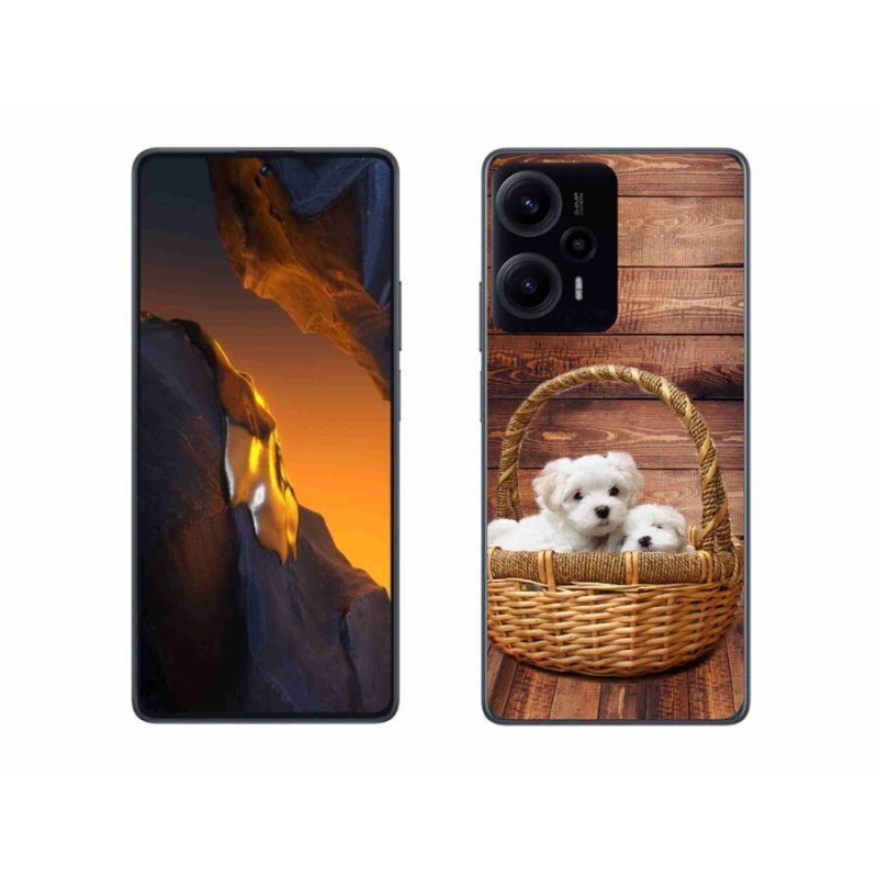 Gelový kryt mmCase na Xiaomi Poco F5 - štěňátka