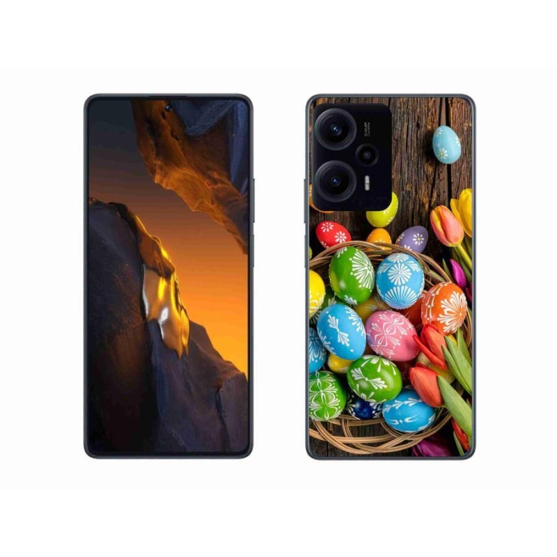 Gelový kryt mmCase na Xiaomi Poco F5 - velikonoční vajíčka