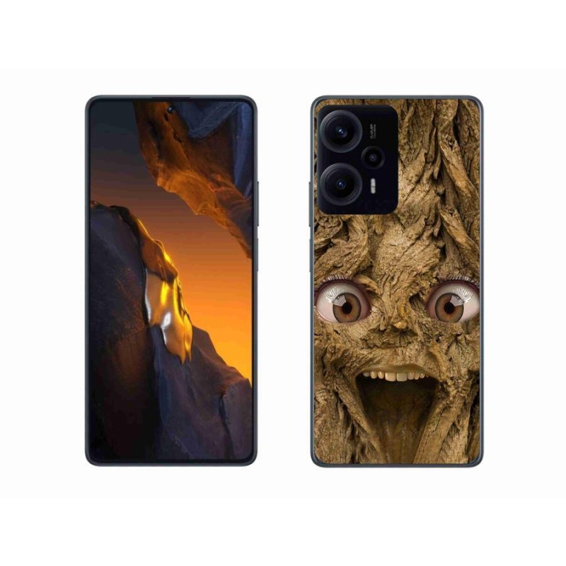 Gelový kryt mmCase na Xiaomi Poco F5 - veselý strom s očima