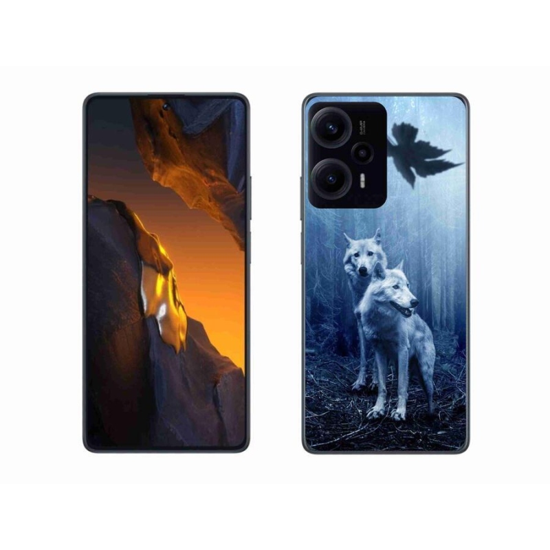 Gelový kryt mmCase na Xiaomi Poco F5 - vlci v lese