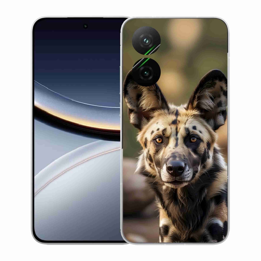 Gelový kryt mmCase na Xiaomi Poco F7 5G - africký divoký pes