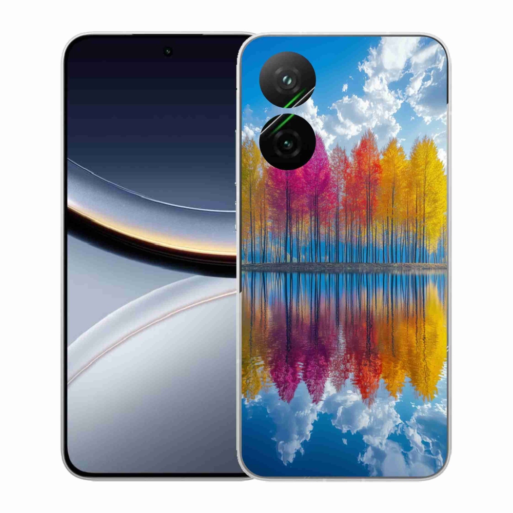 Gelový kryt mmCase na Xiaomi Poco F7 5G - barevné stromy