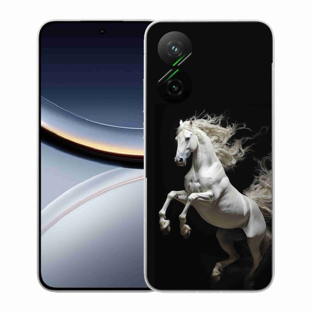 Gelový kryt mmCase na Xiaomi Poco F7 5G - bílý kůň 4