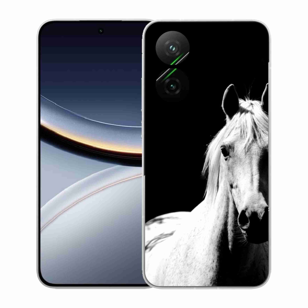 Gelový kryt mmCase na Xiaomi Poco F7 5G - bílý kůň 5