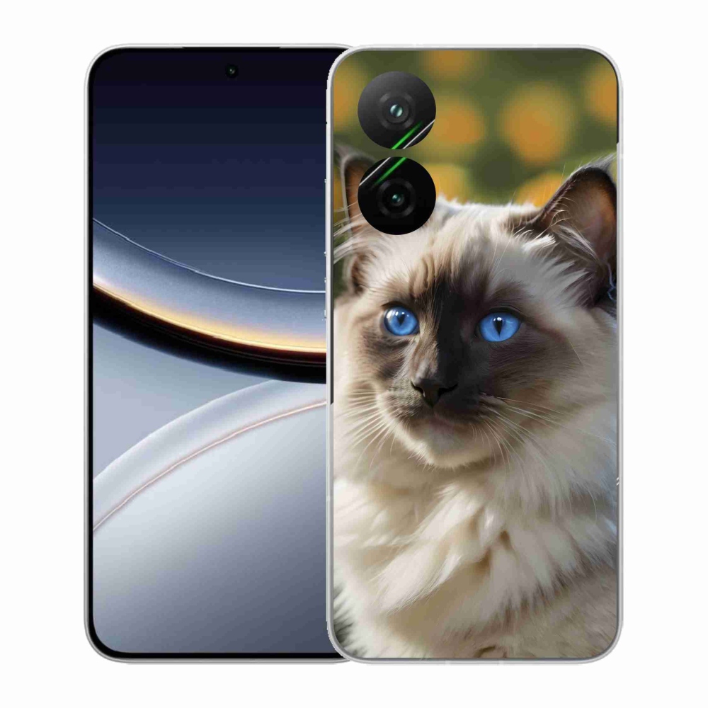 Gelový kryt mmCase na Xiaomi Poco F7 5G - bílý ragdoll