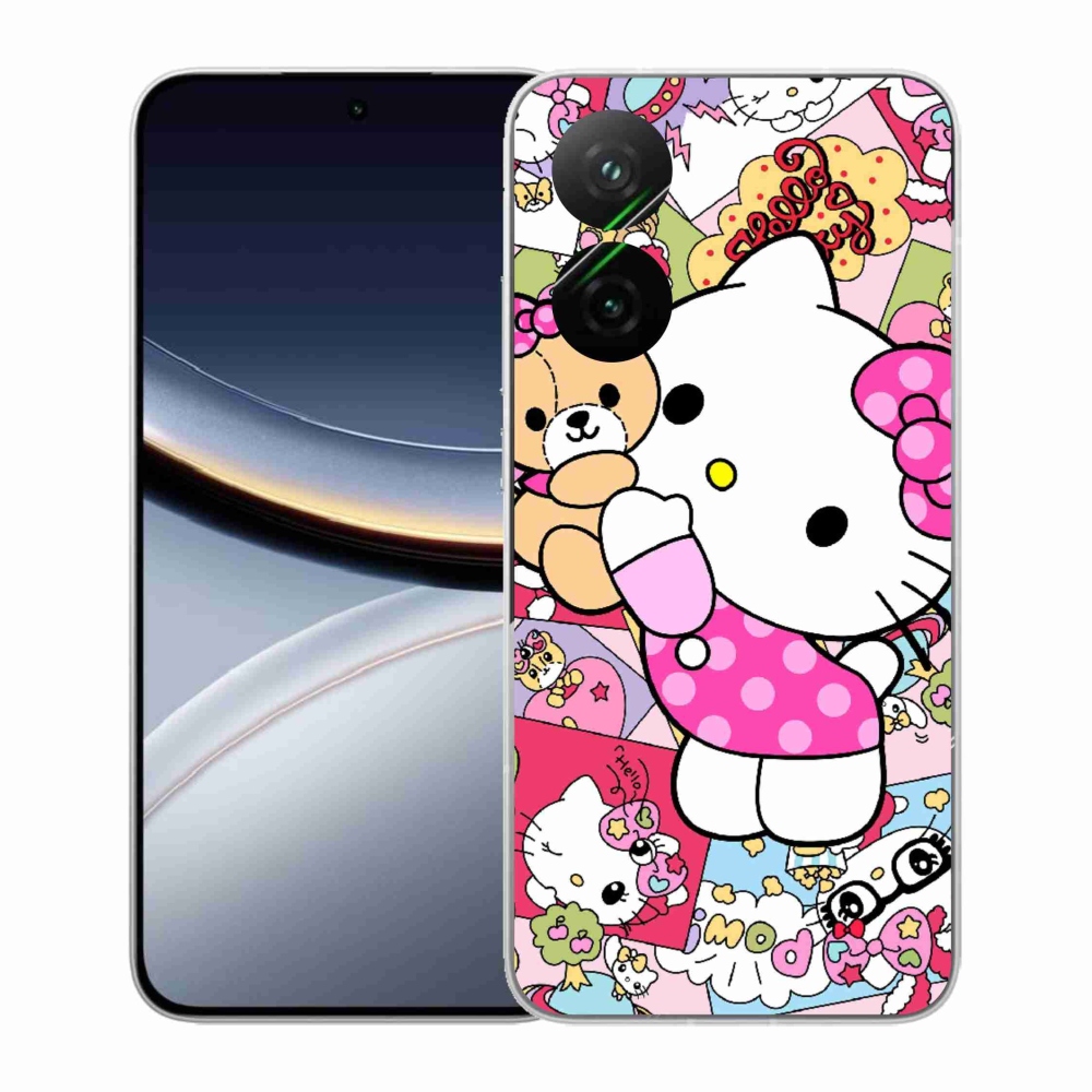 Gelový kryt mmCase na Xiaomi Poco F7 5G - cute kitty