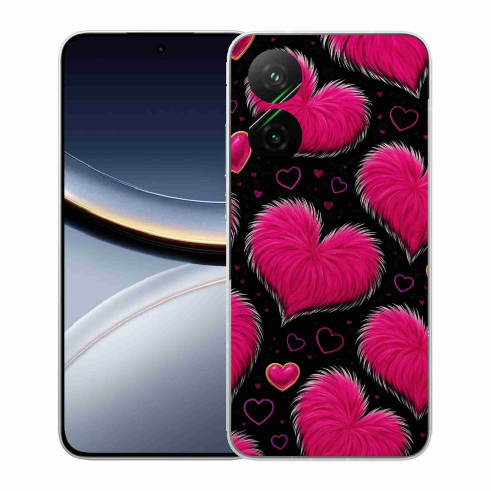 Gelový kryt mmCase na Xiaomi Poco F7 5G - hebká srdce