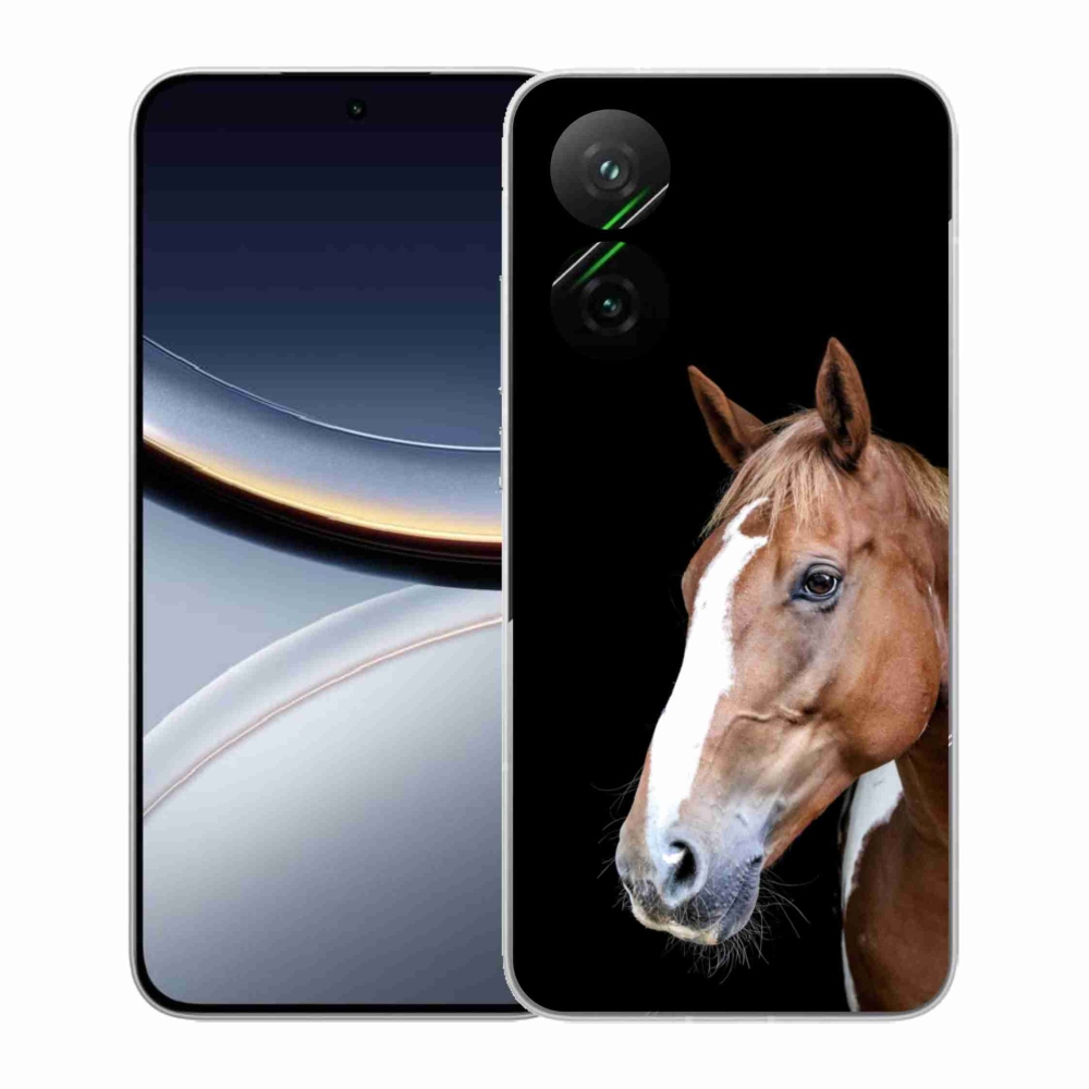 Gelový kryt mmCase na Xiaomi Poco F7 5G - hnědý kůň 3