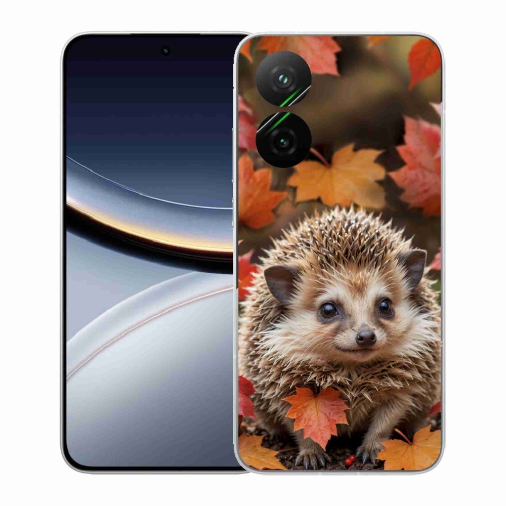 Gelový kryt mmCase na Xiaomi Poco F7 5G - ježek v listí