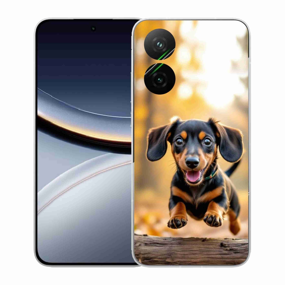 Gelový kryt mmCase na Xiaomi Poco F7 5G - jezevčík 2