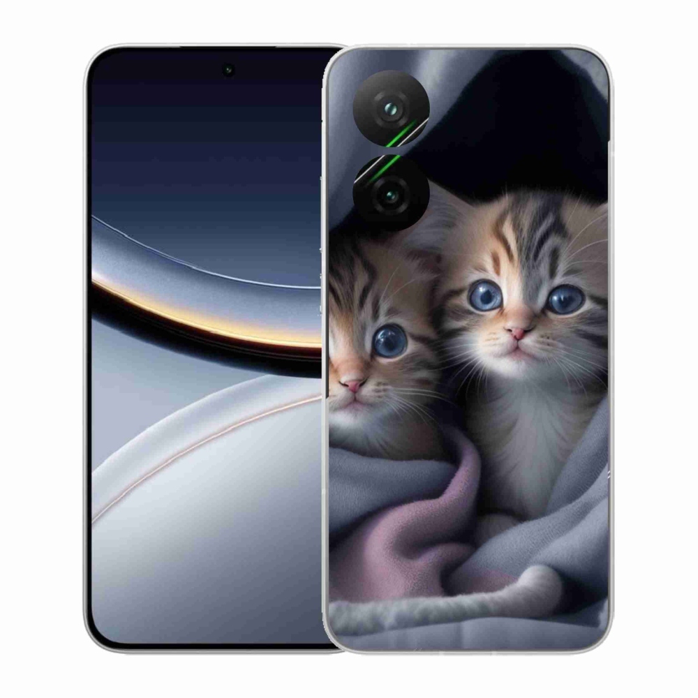 Gelový kryt mmCase na Xiaomi Poco F7 5G - kočičí duo 2