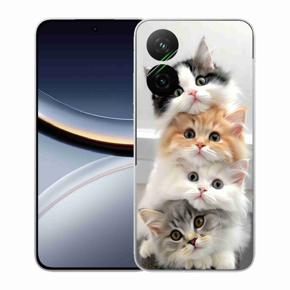 Gelový kryt mmCase na Xiaomi Poco F7 5G - kočičí parta