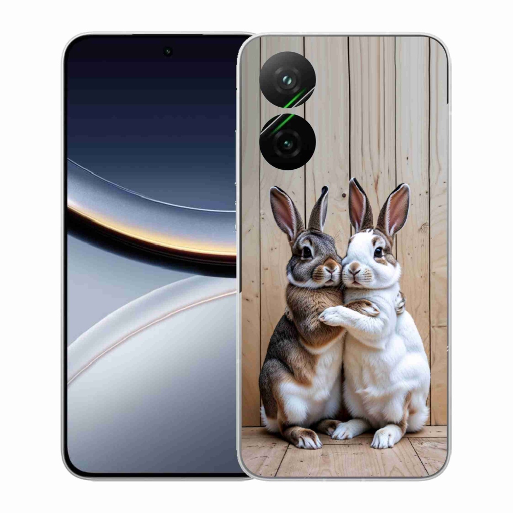 Gelový kryt mmCase na Xiaomi Poco F7 5G - králičí pár