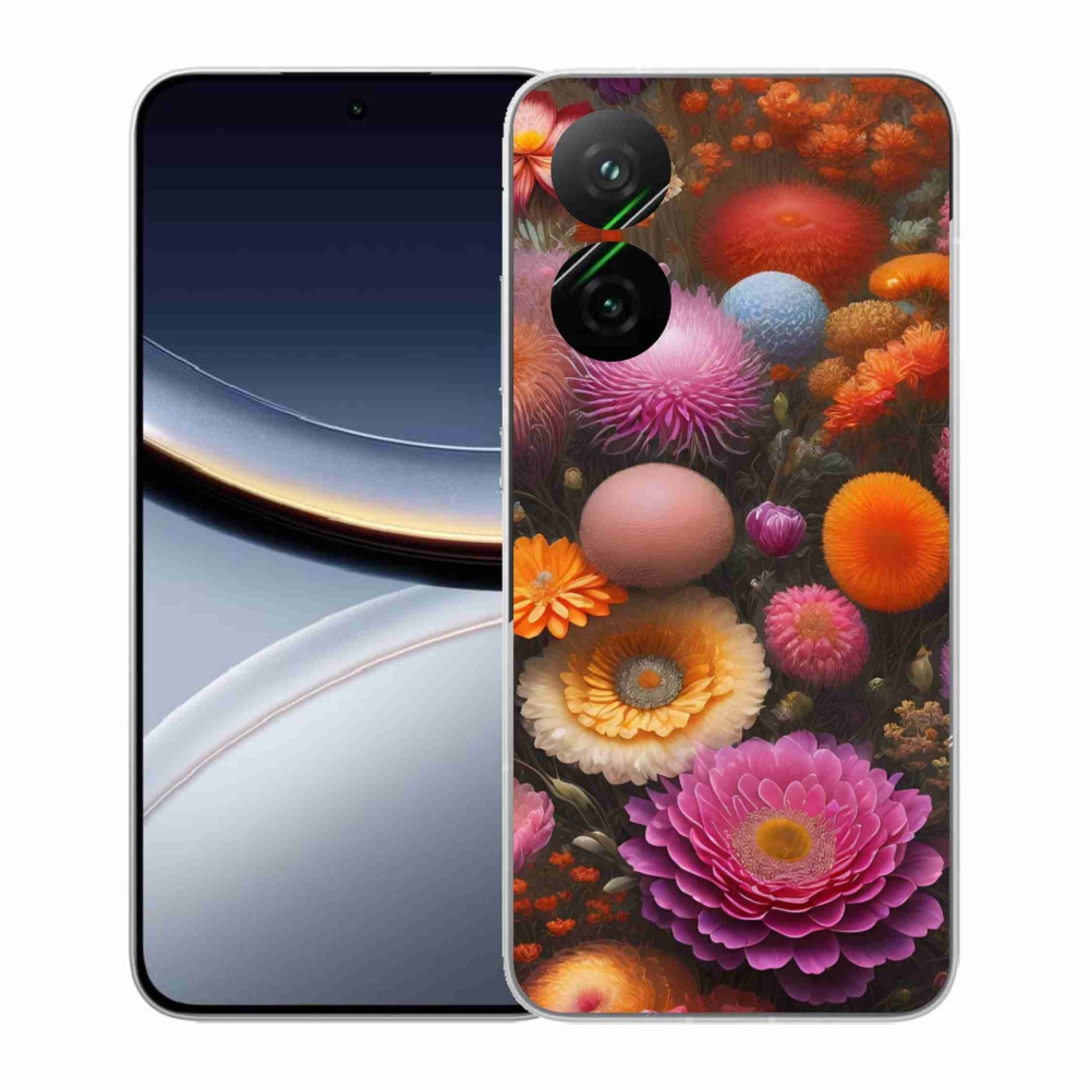 Gelový kryt mmCase na Xiaomi Poco F7 5G - květinová kompozice