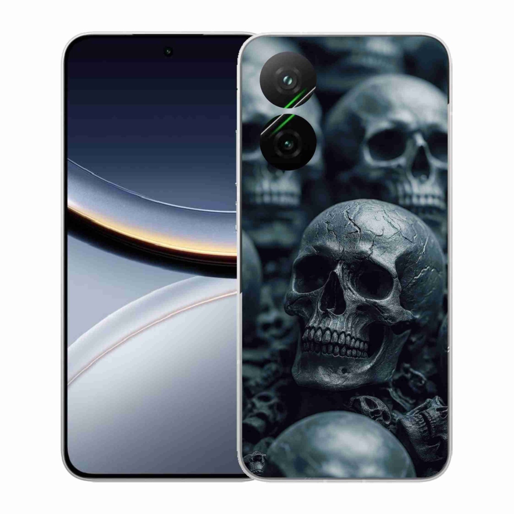 Gelový kryt mmCase na Xiaomi Poco F7 5G - lebka 2