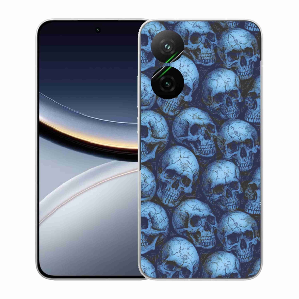 Gelový kryt mmCase na Xiaomi Poco F7 5G - lebky