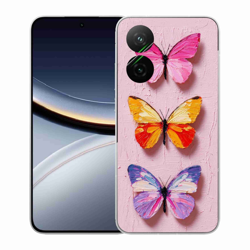 Gelový kryt mmCase na Xiaomi Poco F7 5G - motýlí trojice