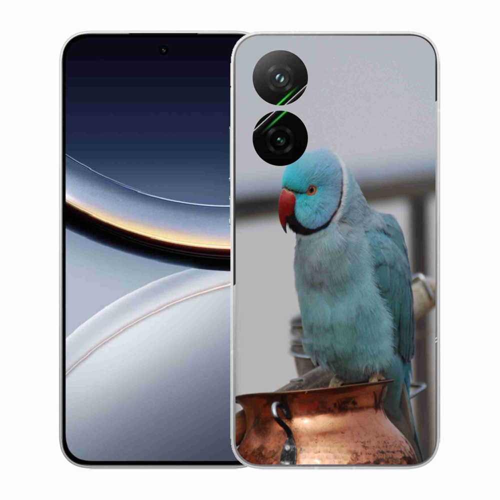 Gelový kryt mmCase na Xiaomi Poco F7 5G - papoušek alexandr modrý