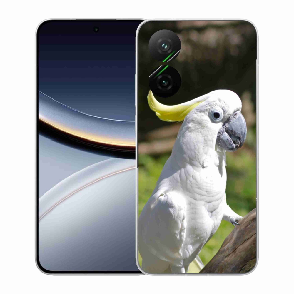 Gelový kryt mmCase na Xiaomi Poco F7 5G - papoušek kakadu 2