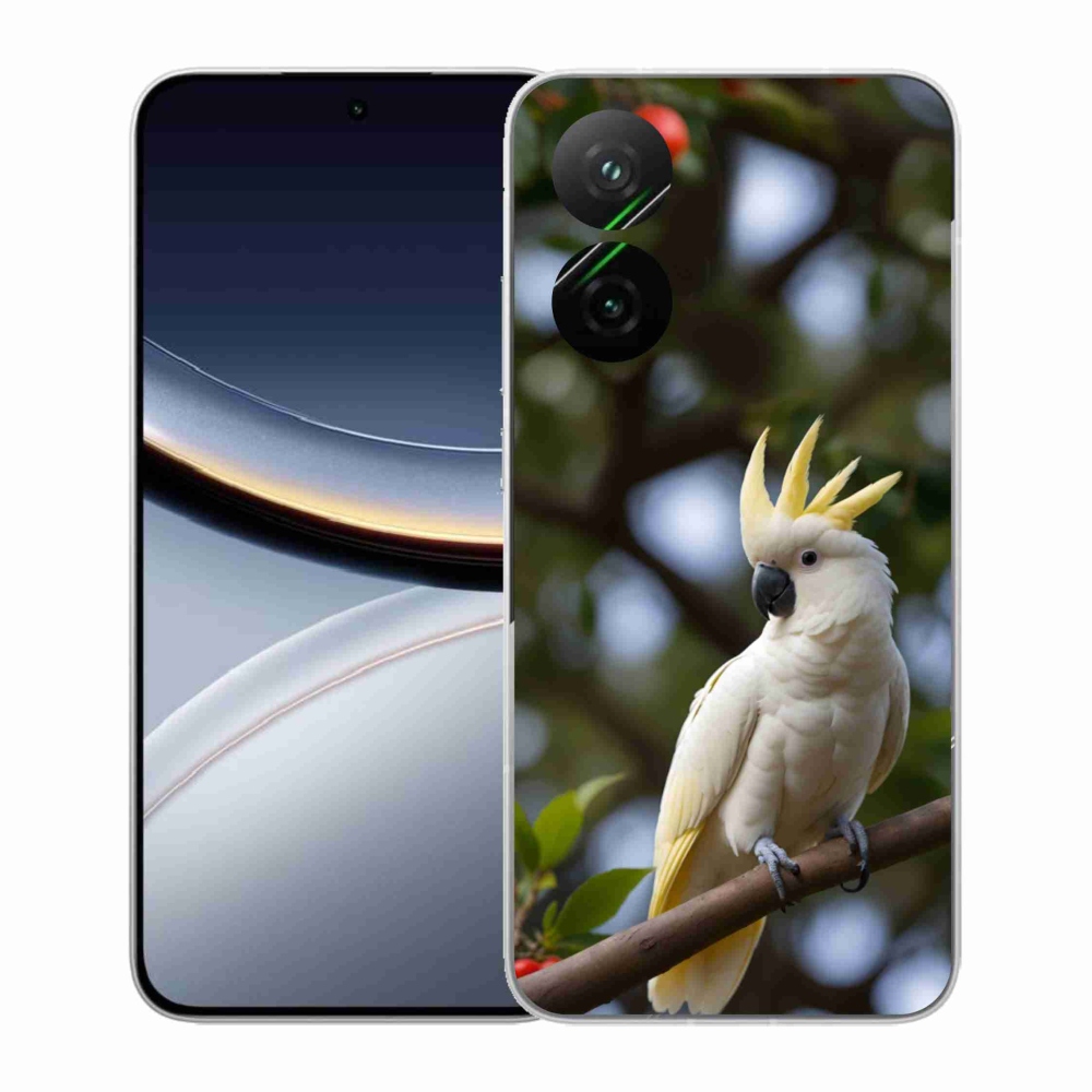 Gelový kryt mmCase na Xiaomi Poco F7 5G - papoušek kakadu 3