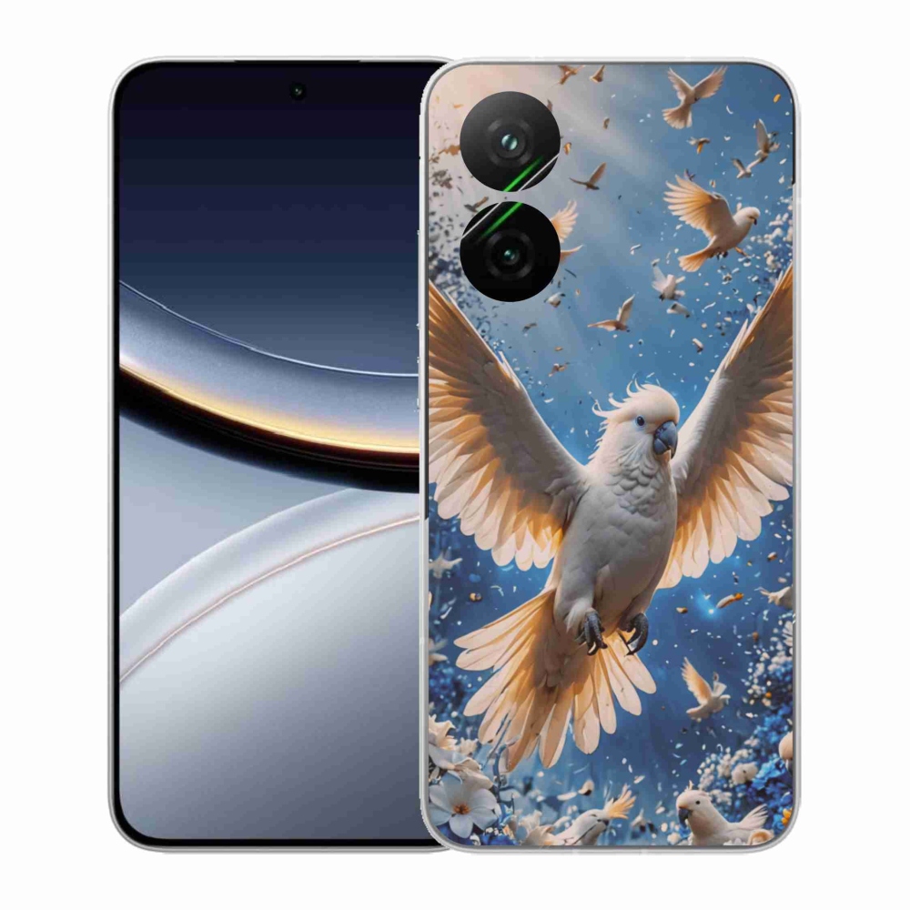 Gelový kryt mmCase na Xiaomi Poco F7 5G - papoušek kakadu