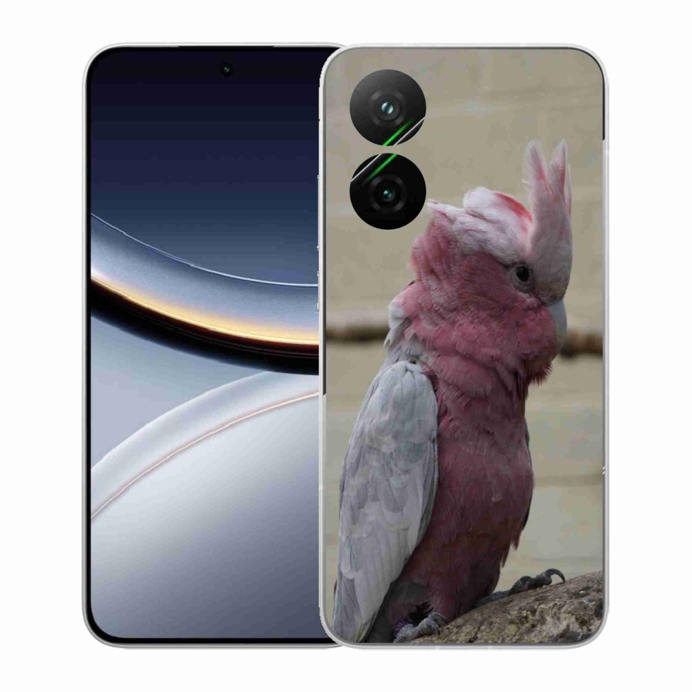 Gelový kryt mmCase na Xiaomi Poco F7 5G - papoušek kakadu růžový