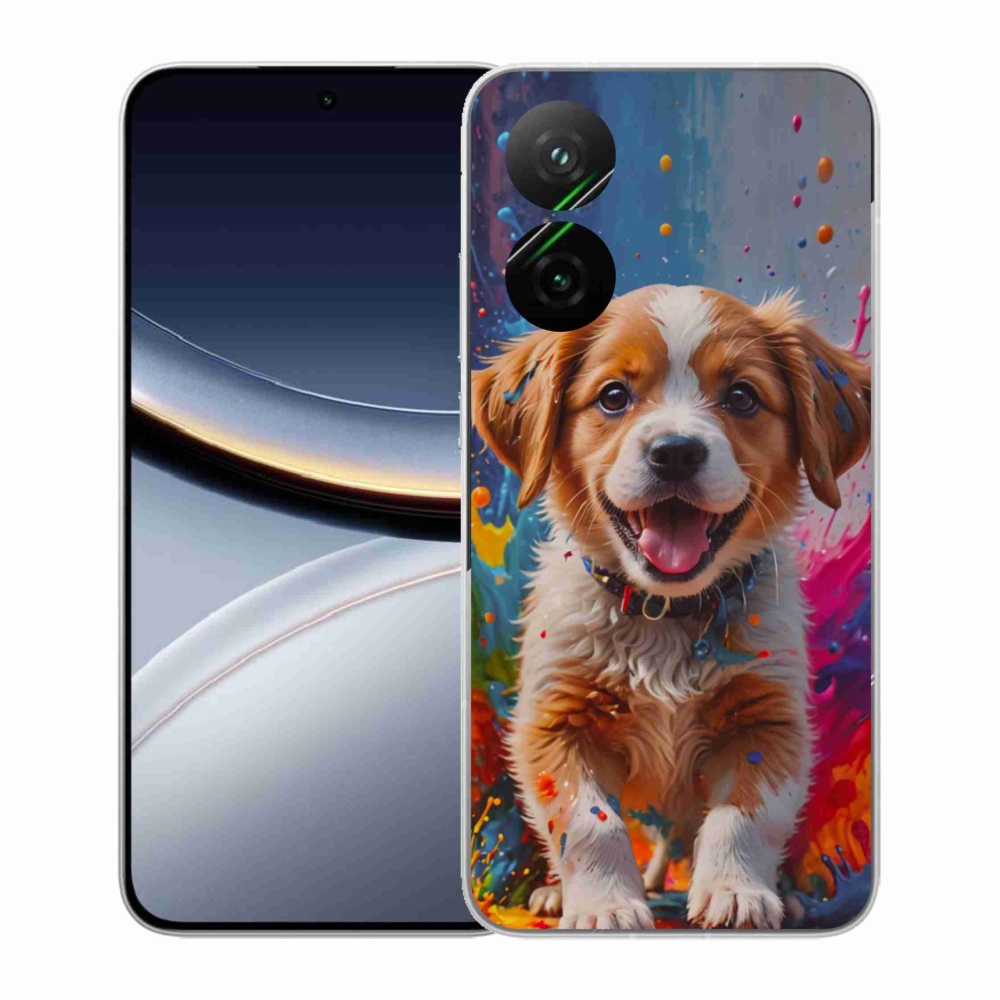 Gelový kryt mmCase na Xiaomi Poco F7 5G - roztomilé štěně 3