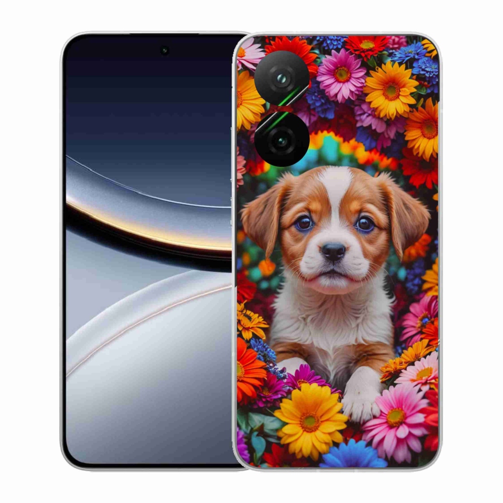 Gelový kryt mmCase na Xiaomi Poco F7 5G - roztomilé štěně
