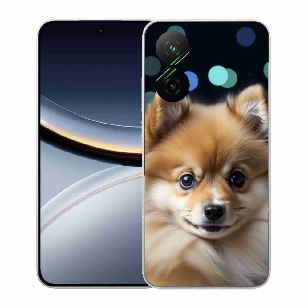 Gelový kryt mmCase na Xiaomi Poco F7 5G - roztomilý pomeranian