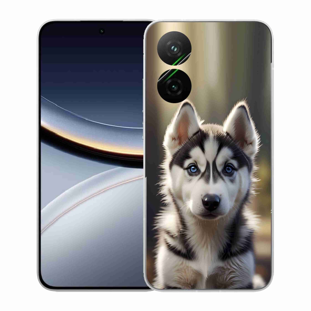 Gelový kryt mmCase na Xiaomi Poco F7 5G - roztomilý sibiřský husky