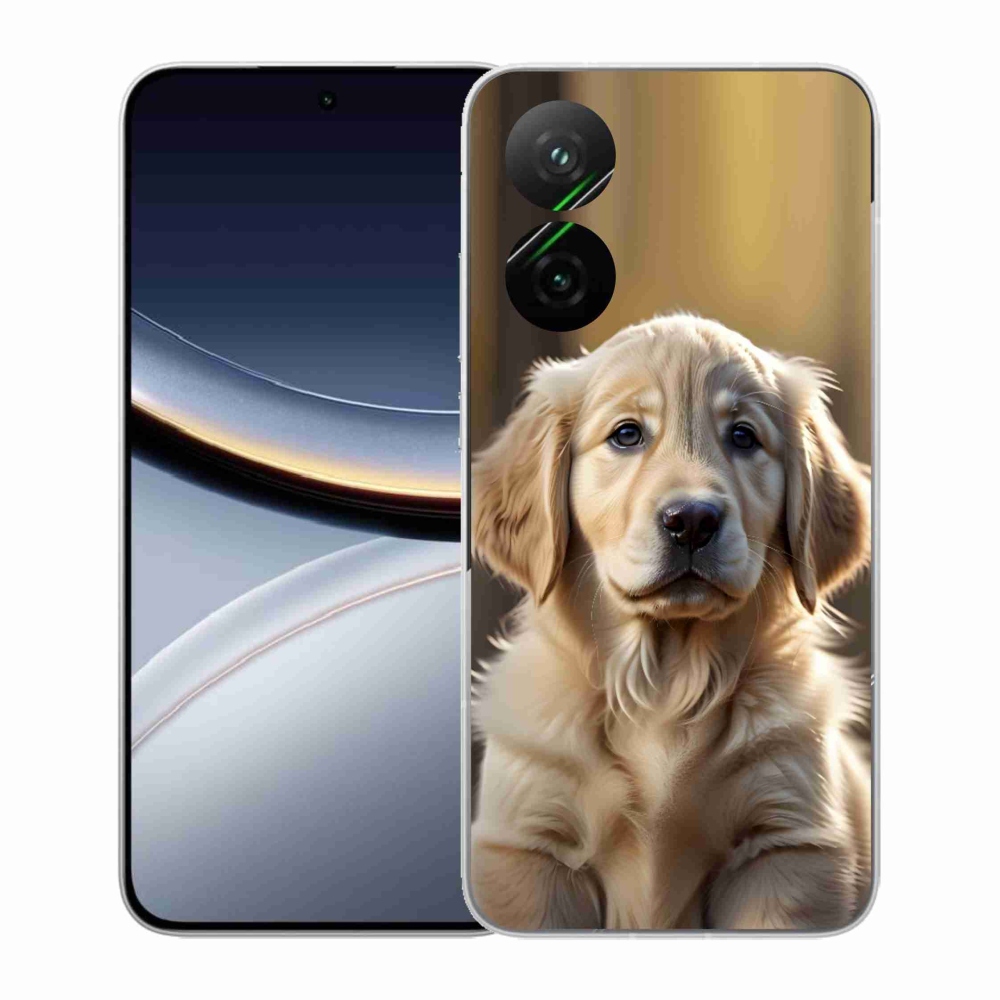 Gelový kryt mmCase na Xiaomi Poco F7 5G - roztomilý zlatý retrívr