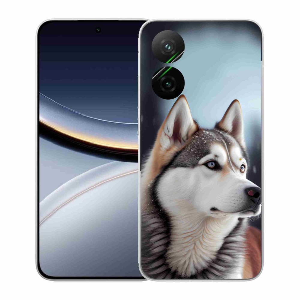 Gelový kryt mmCase na Xiaomi Poco F7 5G - sibiřský husky
