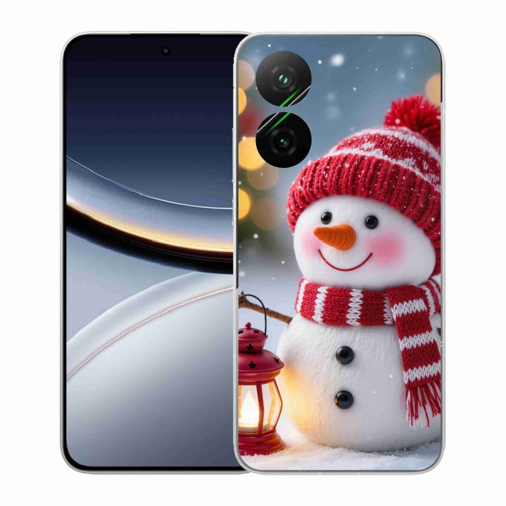 Gelový kryt mmCase na Xiaomi Poco F7 5G - sněhulák 2