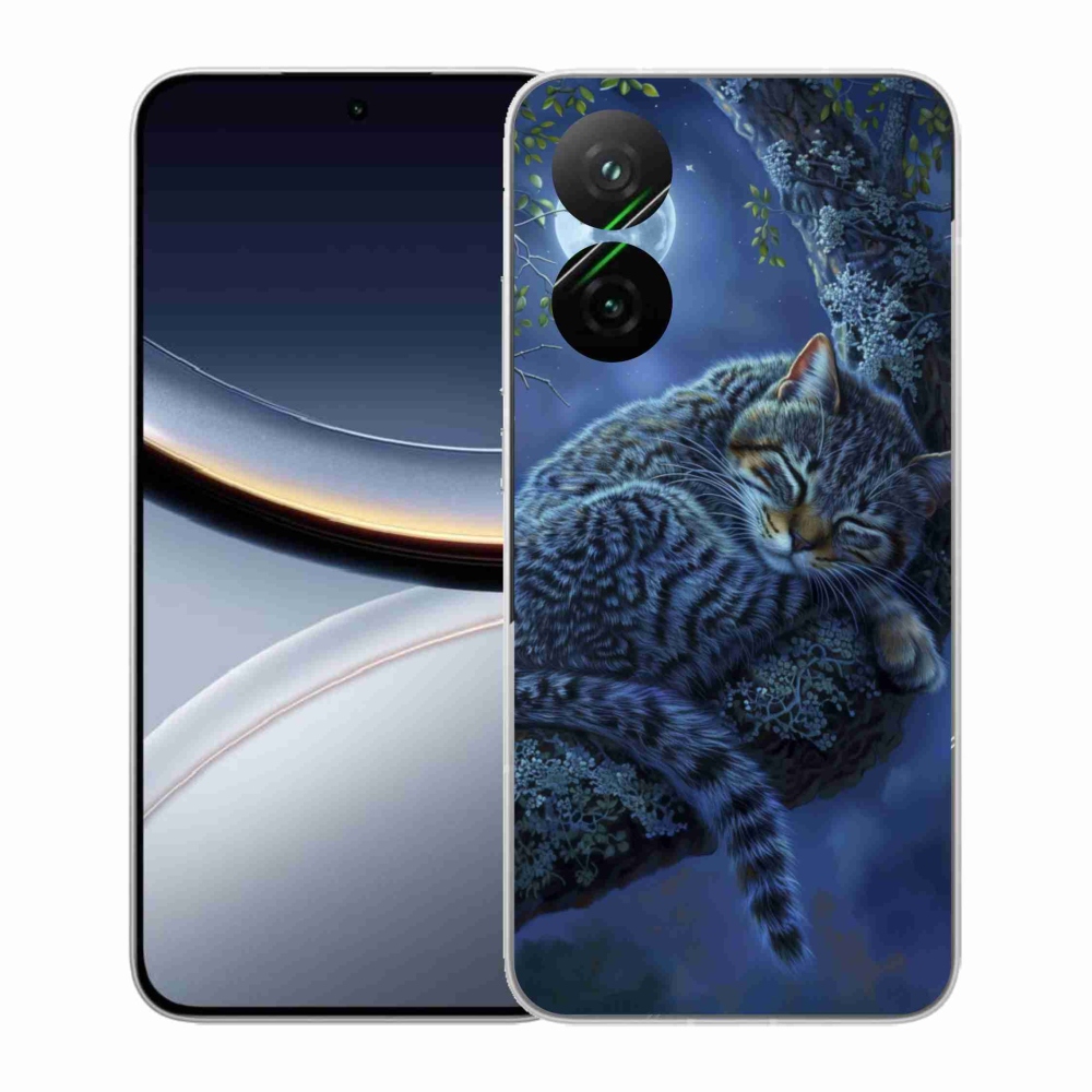 Gelový kryt mmCase na Xiaomi Poco F7 5G - spící kočka