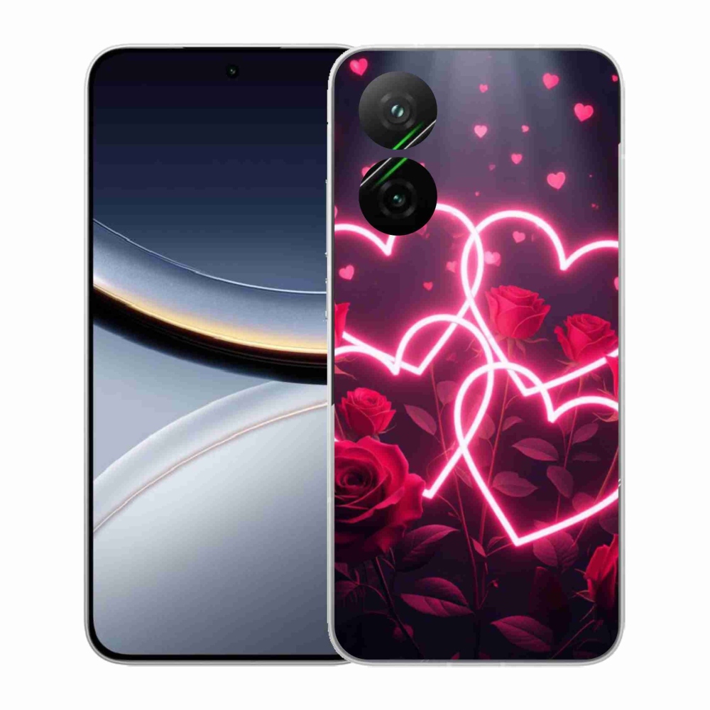 Gelový kryt mmCase na Xiaomi Poco F7 5G - srdce lásky