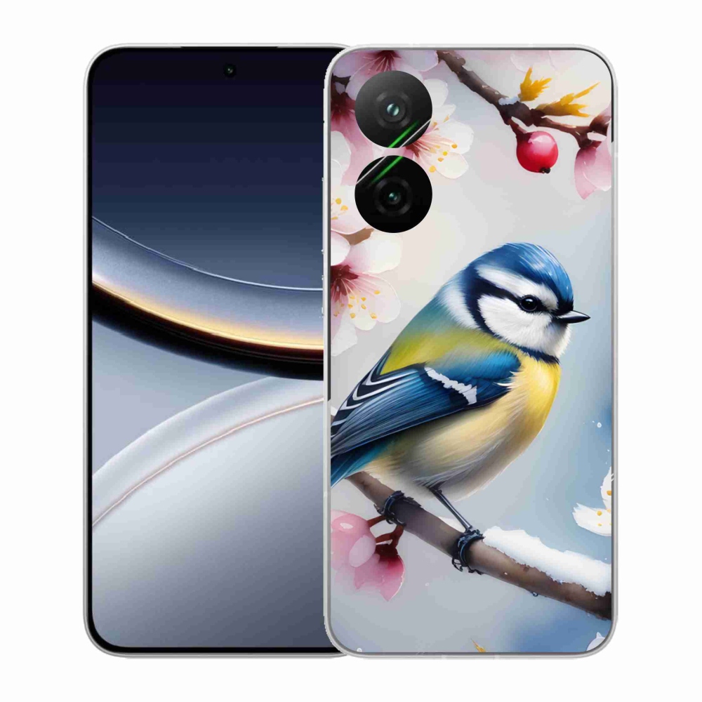 Gelový kryt mmCase na Xiaomi Poco F7 5G - sýkorka