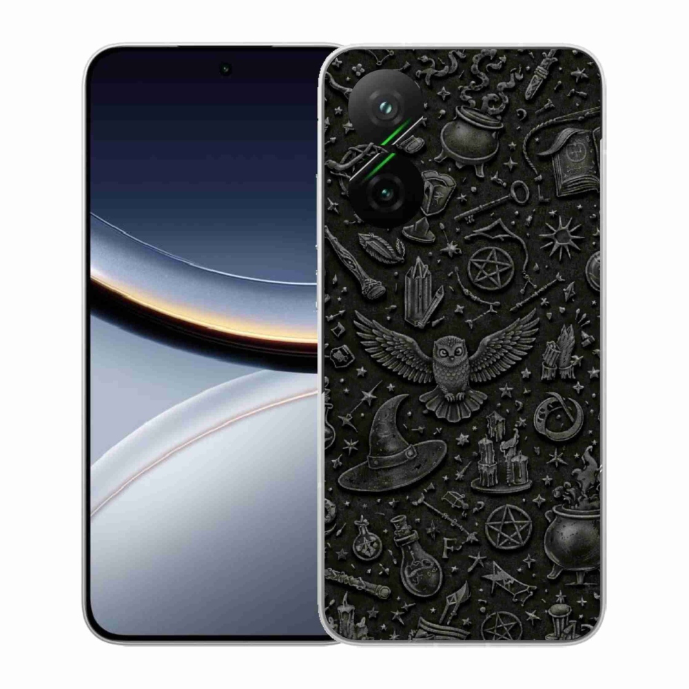 Gelový kryt mmCase na Xiaomi Poco F7 5G - tmavý magický svět