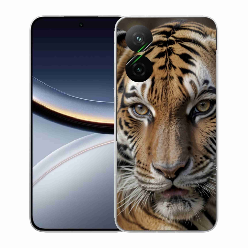 Gelový kryt mmCase na Xiaomi Poco F7 5G - tygří pohled