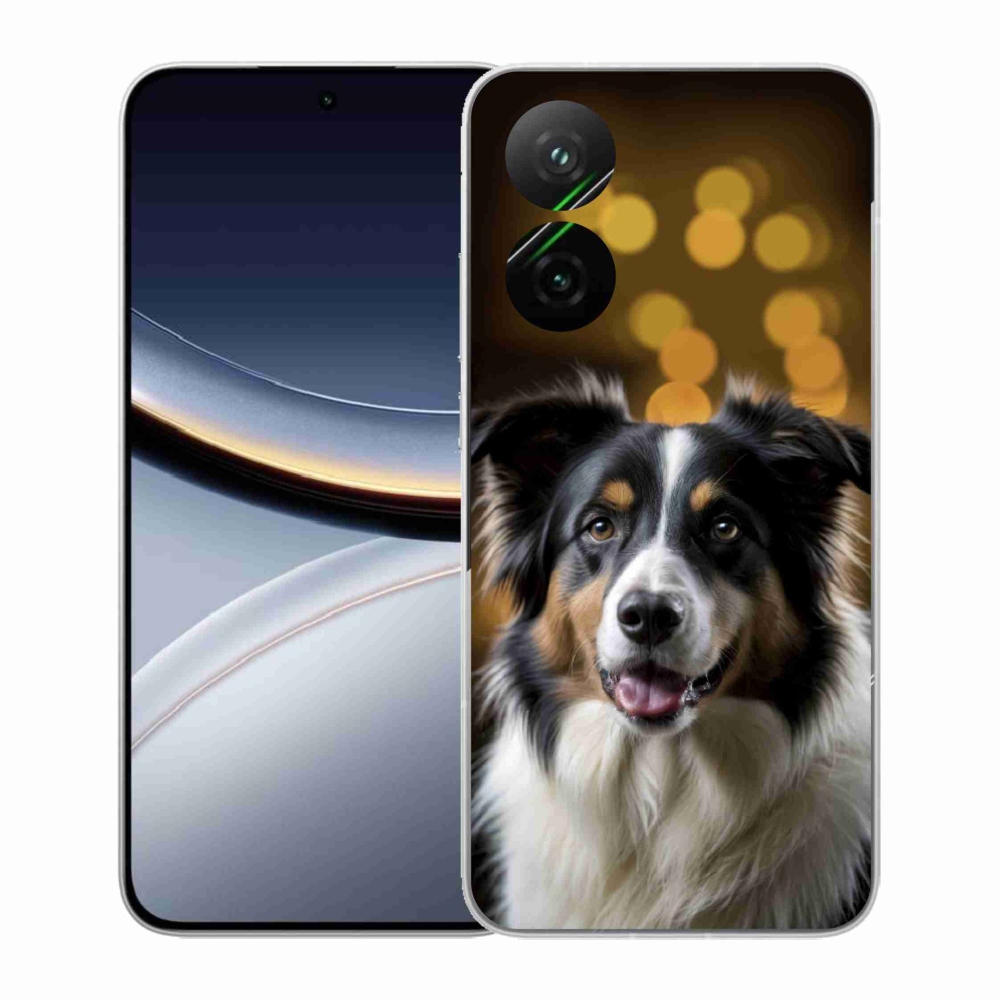 Gelový kryt mmCase na Xiaomi Poco F7 5G - usměvavý australský ovčák
